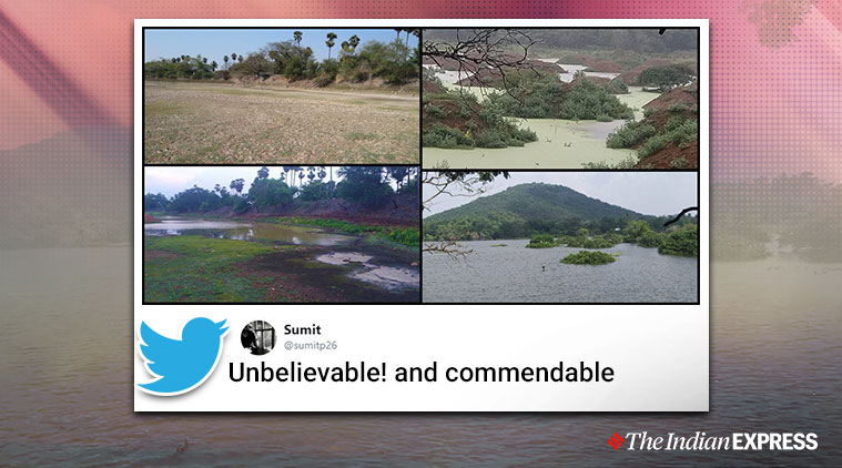 chennai, chennai lake revived, chennai zoo lake revived, Vandalur zoo lake revived, viral news, good news, indian express, chennai water crisis