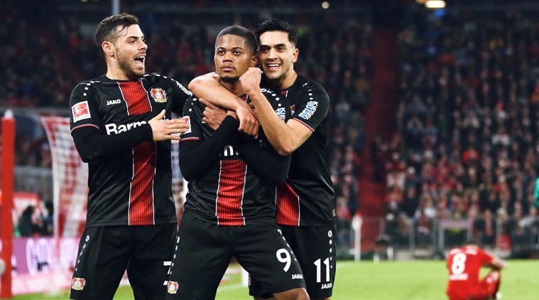 Leon Bailey double gives Bayer Leverkusen shock win at Bayern Munich ...