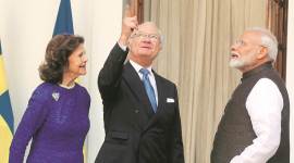 sweden royal couple in india, sweden king india visit, King Carl XVI Gustaf, Queen Silvia, swedish monarchy, india sweden relations, india news, indian express