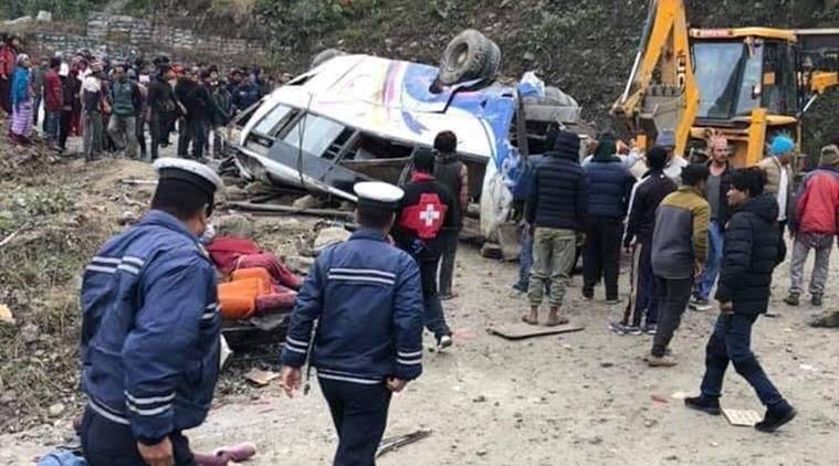 14 killed, 18 injured after bus veers off road in Nepal