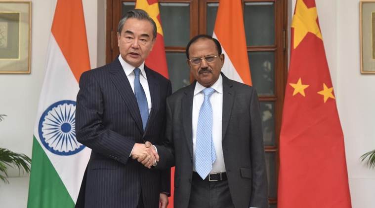 India china talks, india china border dispute, galwan, ajit doval, Wang Yi, doklam, who is wang yi, indian express, nsa ajit doval,