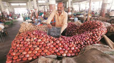 Onion prices, onion prices in India, onion prices in Delhi, amit shah, onion rates, Indian Express