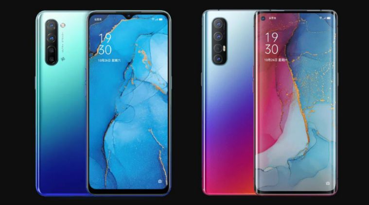 Plateau Double Carte SIM Pour OPPO Reno 3 Pro 5G - Tiroir De Remplacement Bleu - Pièce Neuf