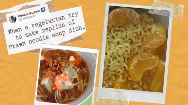 orange maggi, bad food combination, bizarre food combo, sweet maggi, maggi with orange, viral news, odd news, bizarre food news, indian express