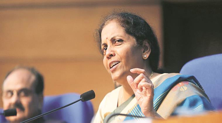 GST compensation to states, Centre pays GST to states, pending GST payments, Nirmala Sitharaman, indian express