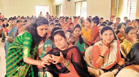  In Palghar, a training session has over 200 women from nearby villages. (Express)