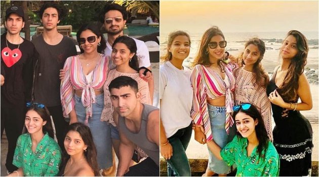 suhana ananya aryan new year