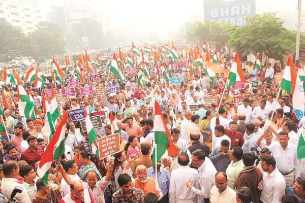 BJP leaders held rally to support CAA, rally to support CAA, rally in support of CAA, in solidarity with CAA, Citizenship Amendment Act, Gujarat News, Indian express news