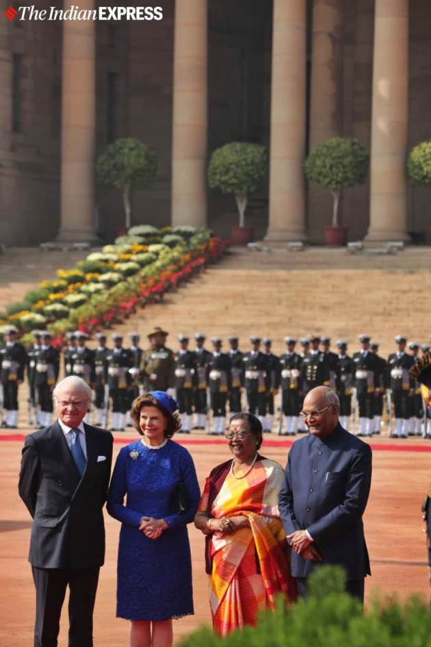 sweden royal couple in india, sweden king india visit, King Carl XVI Gustaf, Queen Silvia, swedish monarchy, india sweden relations, india news, indian express