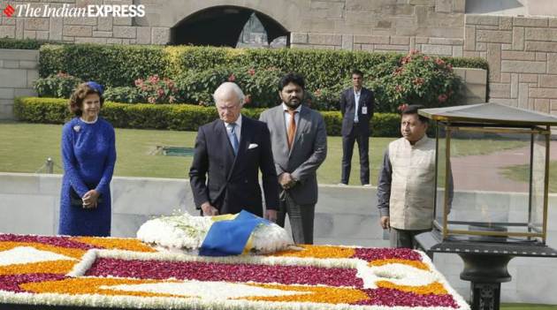 sweden royal couple in india, sweden king india visit, King Carl XVI Gustaf, Queen Silvia, swedish monarchy, india sweden relations, india news, indian express