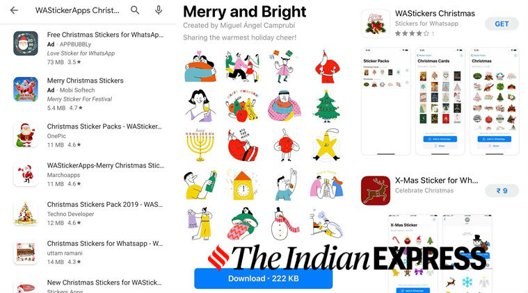 Merry Christmas 2019: Happy Christmas Day Whatsapp Wishes Stickers, Images, Photos, Status, GIF