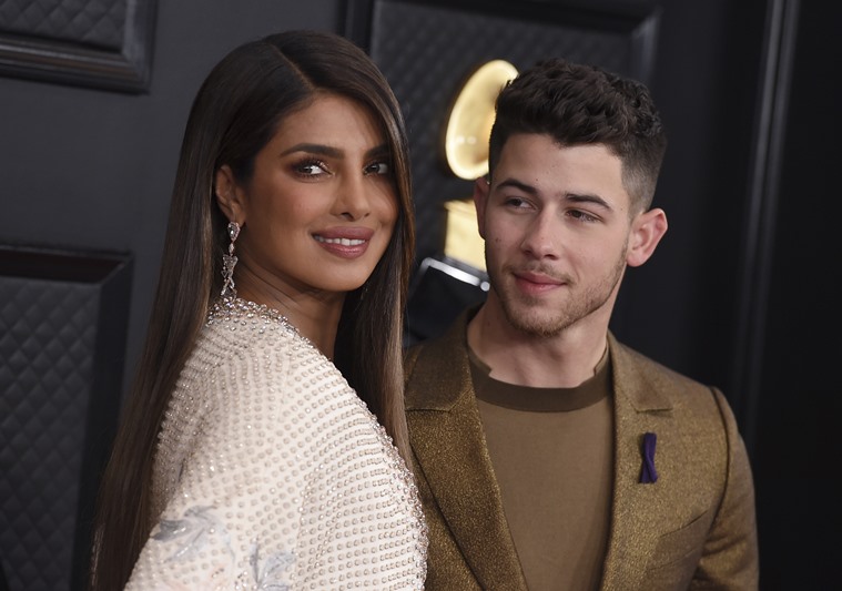 Grammy awards 2020 photos, priyanka chopra nick jonas Grammy awards 2020, Grammy awards 2020 nominees, Grammy awards, Grammy awards 2020 photos latest, Grammy awards 2020 looks, indian express, fashion, lifestyle