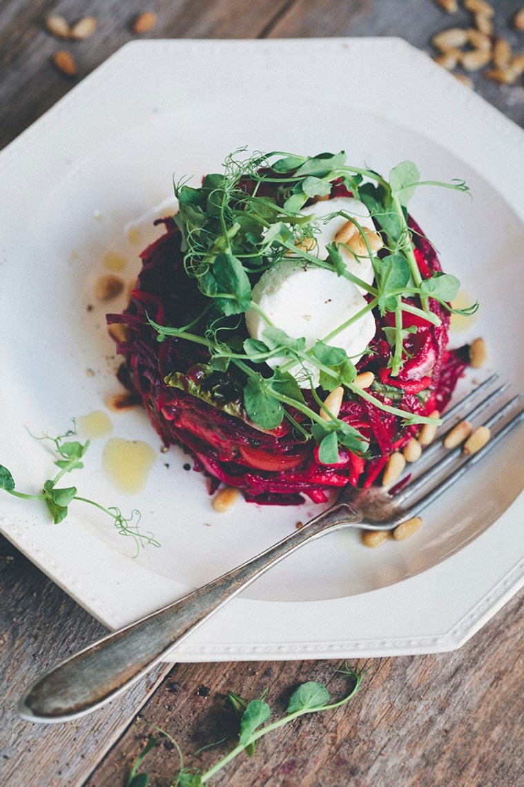 winter salad recipes, how to make salads, new salad recipes, winter salads, salad, healthy eating recipes, indianexpress.com, indianexpress, Beetroot Tartare Salad recipe, Grilled Chicken Poke’ Sriracha Aioli recipe, Warm Sprouts Salad recipe, healthy eating, salad recipes, 