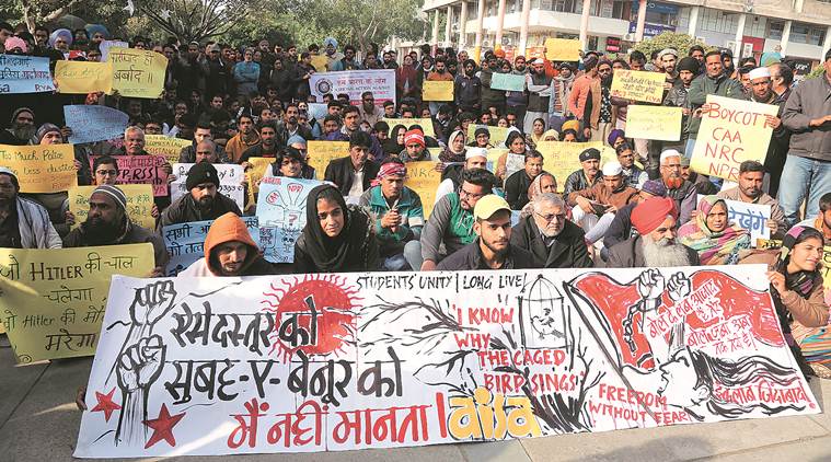 Chandigarh: Citizens Against Divide forum stages protest against CAA