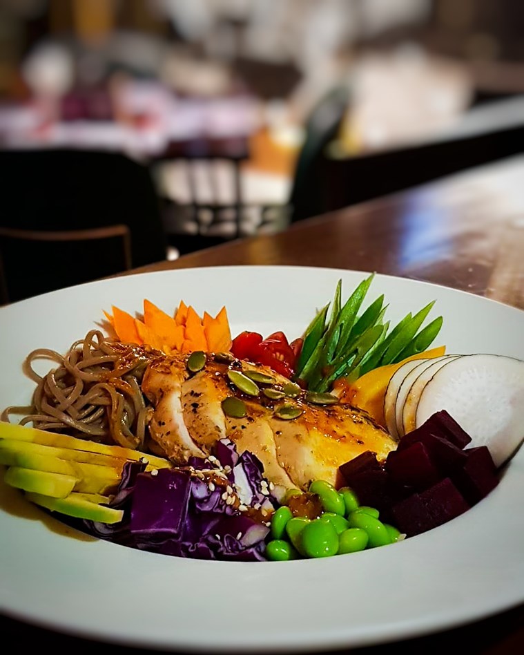 winter salad recipes, how to make salads, new salad recipes, winter salads, salad, healthy eating recipes, indianexpress.com, indianexpress, Beetroot Tartare Salad recipe, Grilled Chicken Poke’ Sriracha Aioli recipe, Warm Sprouts Salad recipe, healthy eating, salad recipes, 