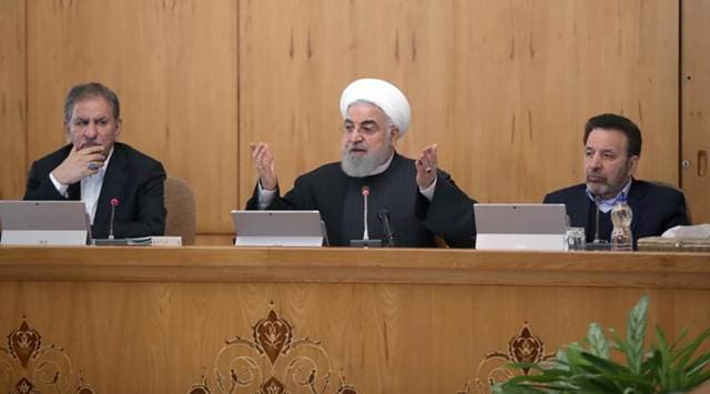 The Foreign Ministry of Iran, which has nearly 760 kilometers (470 miles) of border with Azerbaijan and a short border with Armenia, said it is working on a peace plan. (Official President website/Handout via REUTERS)