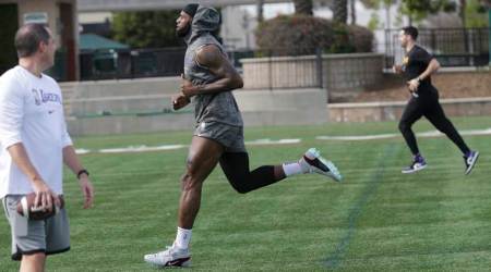 LeBron James training