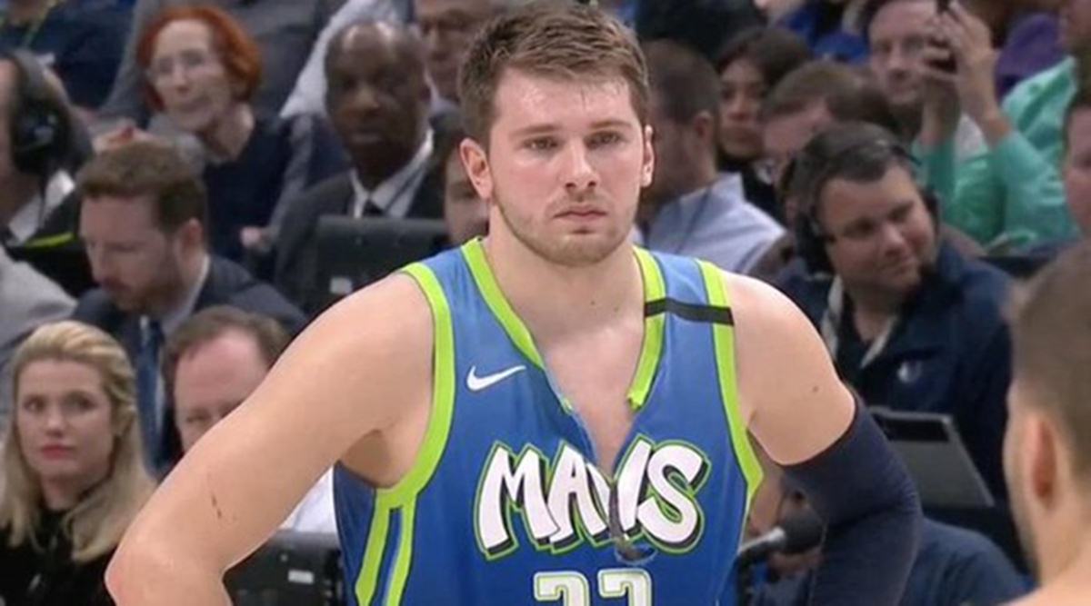 Watch Dallas Mavericks Luka Doncic Tears His Jersey After Missing Five Free Throws Sports News The Indian Express
