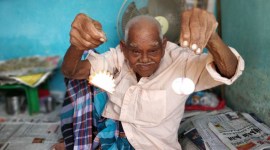 Mittai Thatha, Thanjavur, Centenarian, Tamil Nadu, Indian Express News, Chennai News, Burmese Indians, 113 year old man