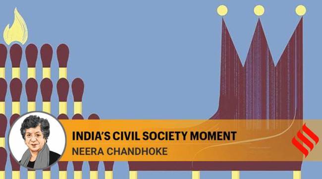 The concept of civil society is normative, insofar as it specifies that associational life in a metaphorical space between the market based on profit, and the state that embodies power, is a distinct good. (Illustration: (R Sasikumar)