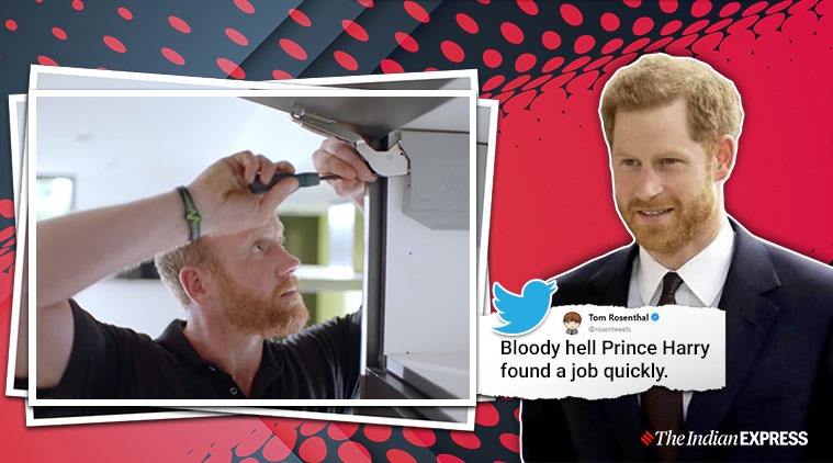 Prince Harry lookalike, Rated people advertisements, Prince Harry, Prince Harry gets a job, The British royal family, Duke of Sussex, Duke and Dutches of Sussex, Megan and Harry, Megxit, Trending, Indian Express news