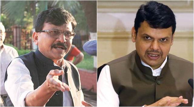 Devendra Fadnavis, sanjay raut, Shiv Sena, saamana, Shiv Sena mouthpiece, maharashtra bjp, maharashtra congress, indian express