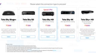 Tata Sky HD set top box, Tata Sky HD, Tata Sky, DTH