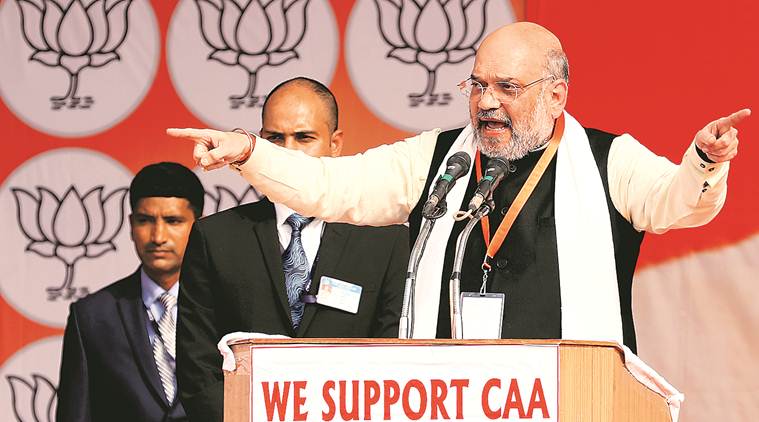 amit shah, amit shah on caa, amit shah on citizenship act protests, caa protests, ram temple, indian express news 