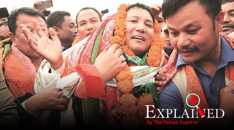 ABSU president Promod Boro in Guwahati on Tuesday. Dasarath Deka