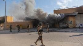 us embassy baghdad, rockets fell inside us embassy, us embassy attacked, us iran tensions, world news