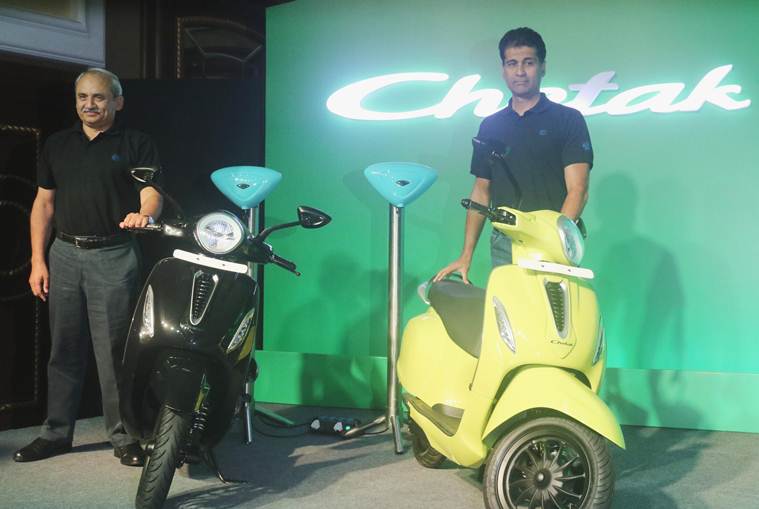 Bajaj Auto Launches Chetak Electric Scooter At Starting Price Of Rs 1 Lakh Business News The Indian Express