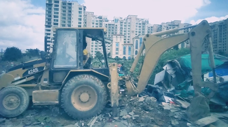 Bengaluru: Nearly 100 makeshift houses razed in Bellandur, cops claim residents Bangladeshis