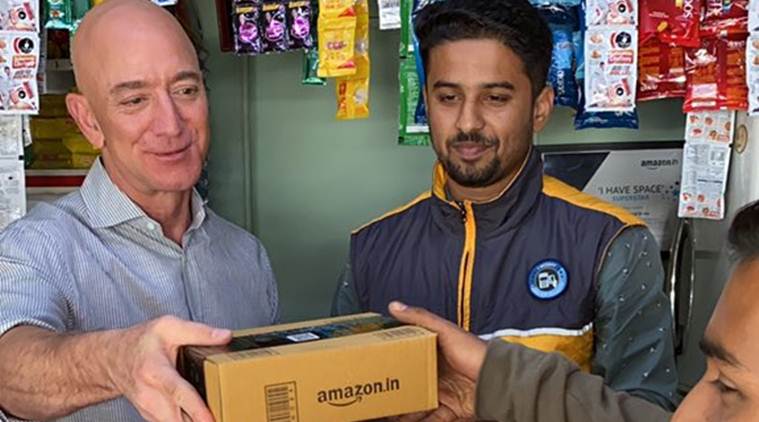 In bid to woo MSME traders, Jeff Bezos becomes Amazon's salesman for a day  | India News,The Indian Express