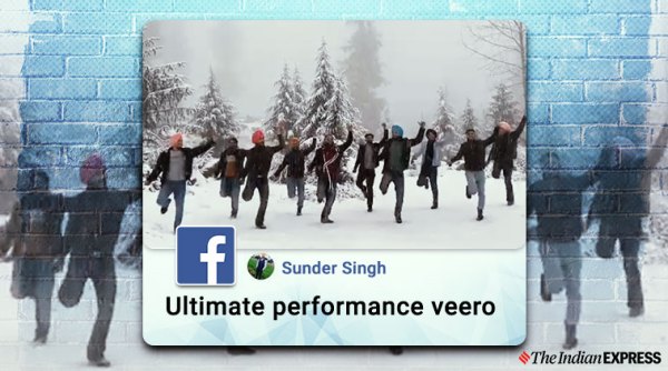 Manali, Khalsa College bhangra, punjabi, sikh dances Manali, Manali bhangra dance viral video, sikh students bhangra in snow viral video, trending, indian express, indian express news