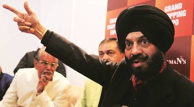 mob attacked Nankana Sahib gurdwara, Maninderjit Singh Bitta, Navjot Singh Sidhu, All-India Anti-Terrorist Front, Khalistan movement, punjab news, indian express news