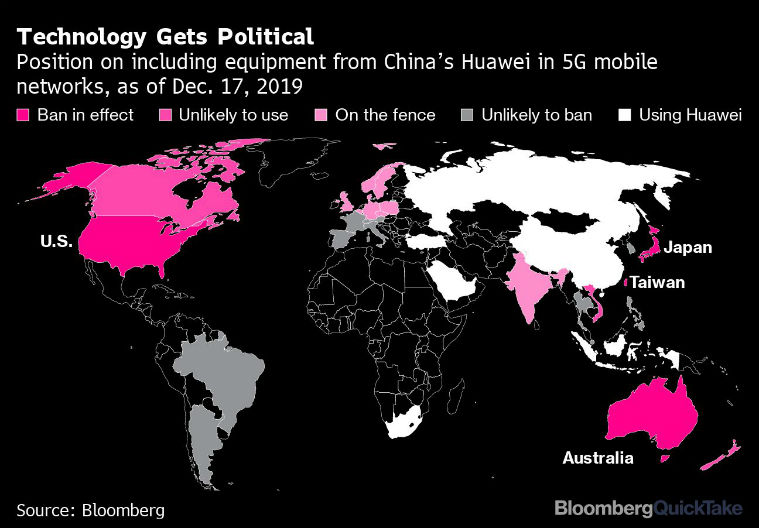 china in 2019, chinese company growth in 2019, china tech firms in 2020, huawei, bytedance, wechat