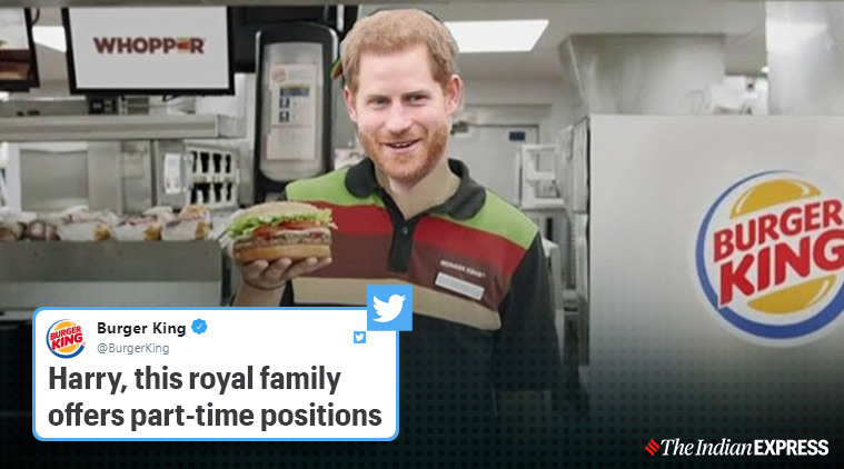 Burger King Offers Prince Harry Part Time Job Has People In