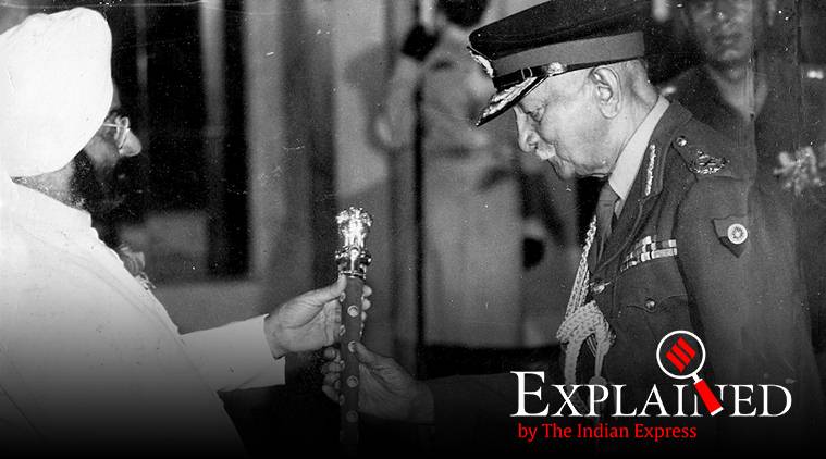 General K M Kariappa, military rule, who is K M Kariappa, K M Kariappa on military rule, K M Kariappa on jammu kashmir, first Indian Army chief, General K M Cariappa on Constitution, Indira Gandhi term, Indian army head Kariappa on Indira Gandhi