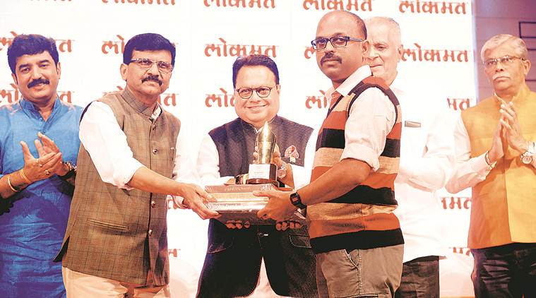 Chandan Haygunde , Chandan Haygunde indian express, Chandan Haygunde wins lokpat award, Express journalist wins Lokmat award, indian express