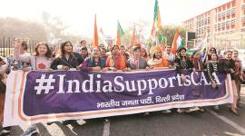 Delhi CAA march, Delhi BJP CAA march, delhi bjp caa march, delhi bjp, meenakshi lekhi, delhi city news