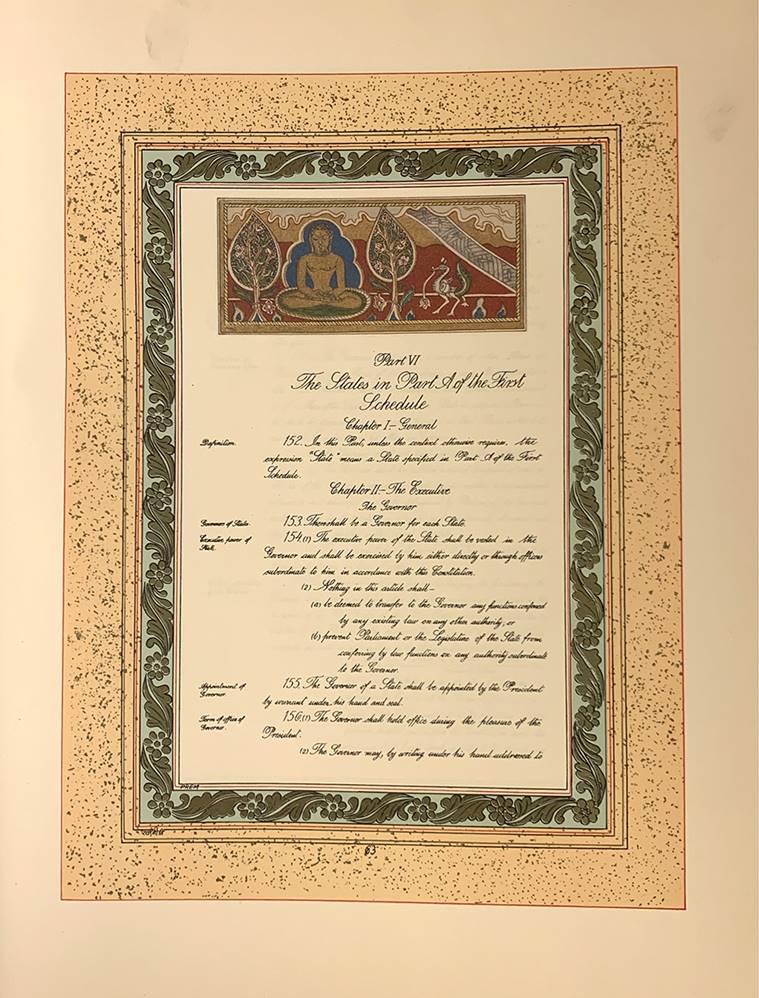 The Handcrafted Constitution Is A Work Of Art Eye News The Indian