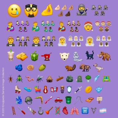 New emojis, emojis, Unicode Consortium, Emoji Version 13.0, iOS emojis, Android emojis, ninja emoji, transgender flag emoji, Italian Hand emoji