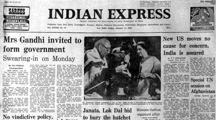 Forty years ago jan 11 1980 indira to take over