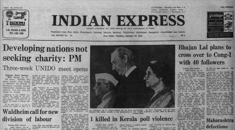 Indira Gandhi Xxx - Forty Years Ago, January 22, 1980: Help, not charity | The Indian Express