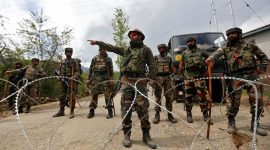 Arms found near loc Kashmir, weapons recovered LoC Kashmir, encounter Kashmir, militants in Kashmir, terrorism Kashmir, indian express, Kupwara arms recovered, shopian encounter