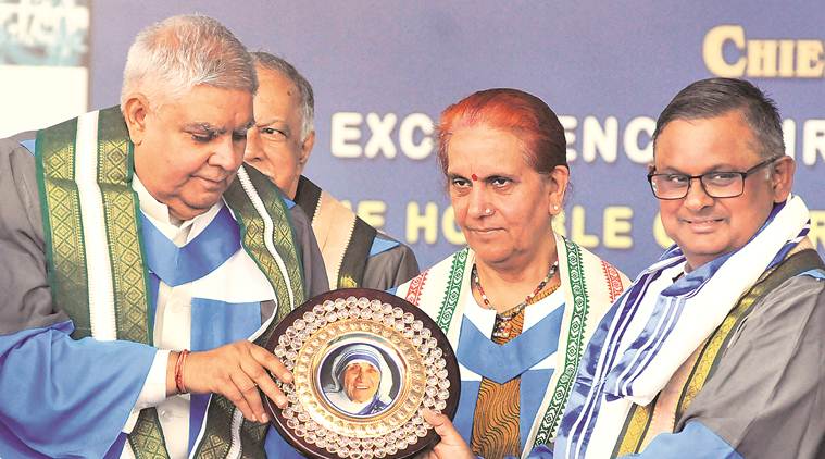 Dhankhar takes dig at CU V-C’s absence at Xavier’s convocation