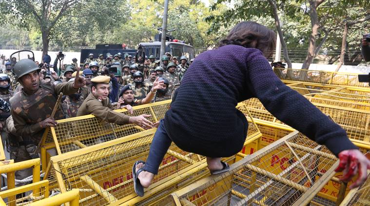 Jamia shooting, Jamia protest shooting, Jamia protest shooter facebook, Jamia CAA protest violence shooting, Delhi Jamia students shooting injured, Delhi police city news, indian express
