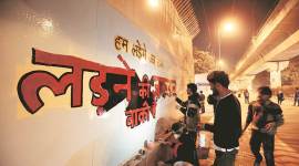 jamia street art, citizenship amendment act protest, CAA protest, NRC protest, jamia violence, jamia library, indian express news