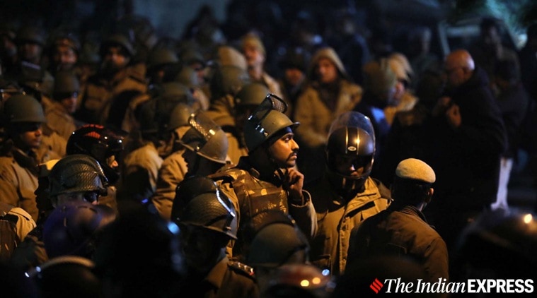JNU violence: Delhi Police watch as ambulances smashed, leaders heckled