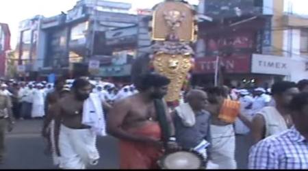 caa protests, caa protests kerala, kerala thrissur caa protests, Bhaktapriyam temple procession thrissur, kerala, kerala news, latest news, indian express